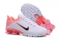 sale nike shox pour femme pas cher knitting zoom pink blanc